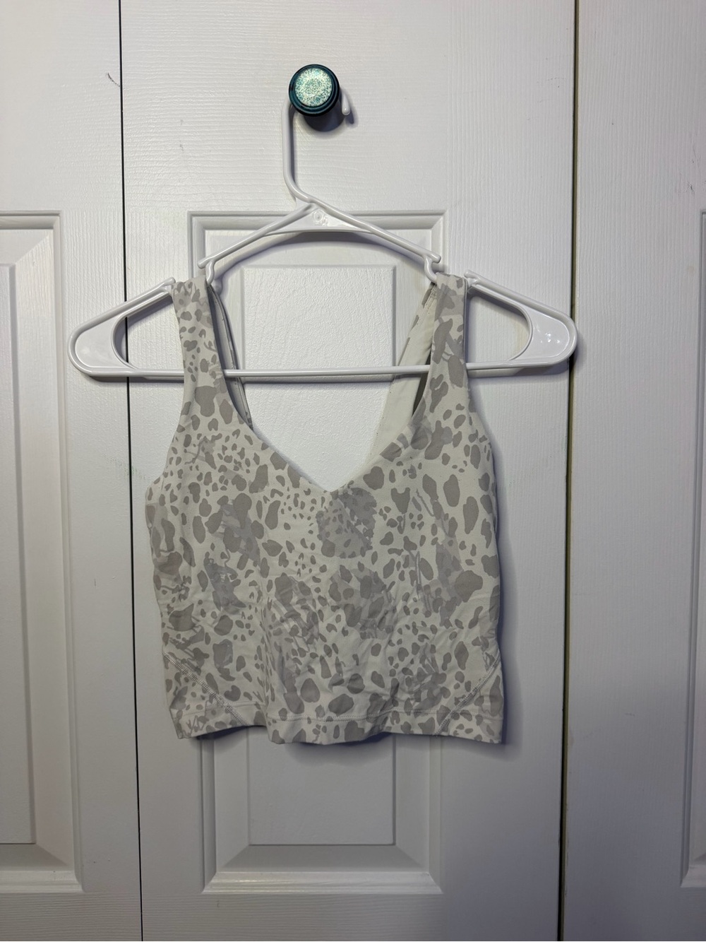 Lululemon Light Gray and Cream Align Tank Top